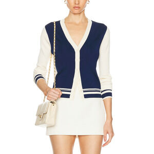 Alexis 'Dinno' Blue Rayon Cardigan Size S